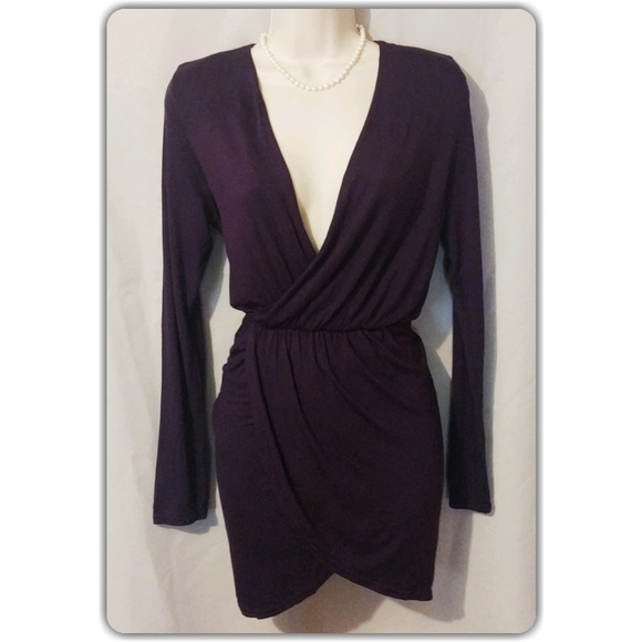 purple wrap dress uk